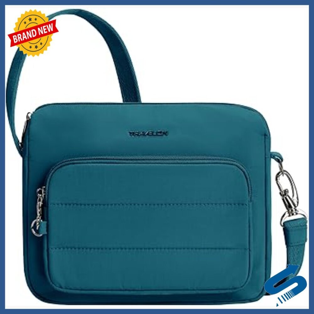 Anti-Theft Crossbody Bag, 4L Capacity, Slash-Resistant Nylon, Adjustable Strap